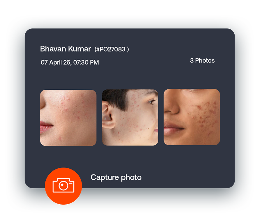 Patient details overlay